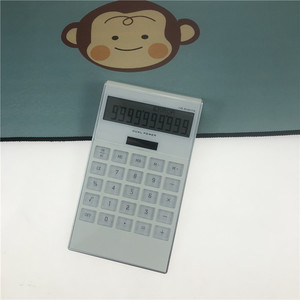 Solar Powered Calculator White Dual Power Desktop Office Use 336 10 Specification ABS Material - Product Image 2