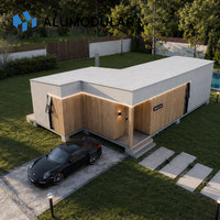 Maison modulaire préfabriquée en acier léger, maison d'hôtes de jardin, bureau, chambre à coucher, entièrement meublée, clé en main, maison résidentielle, livraison rapide