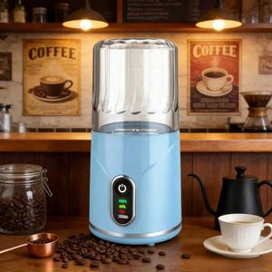 Licuadora comercial, licuadora portátil recargable por USB, máquina para moler café, licuadora industrial portátil, mini licuadora de botones - Product Image 3