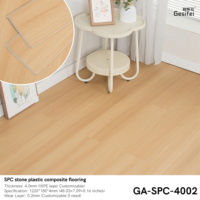 Revêtement de sol vinyle PVC SPC rigide commercial flottant - Moderne, antidérapant, imperméable, pour intérieur avec design graphique