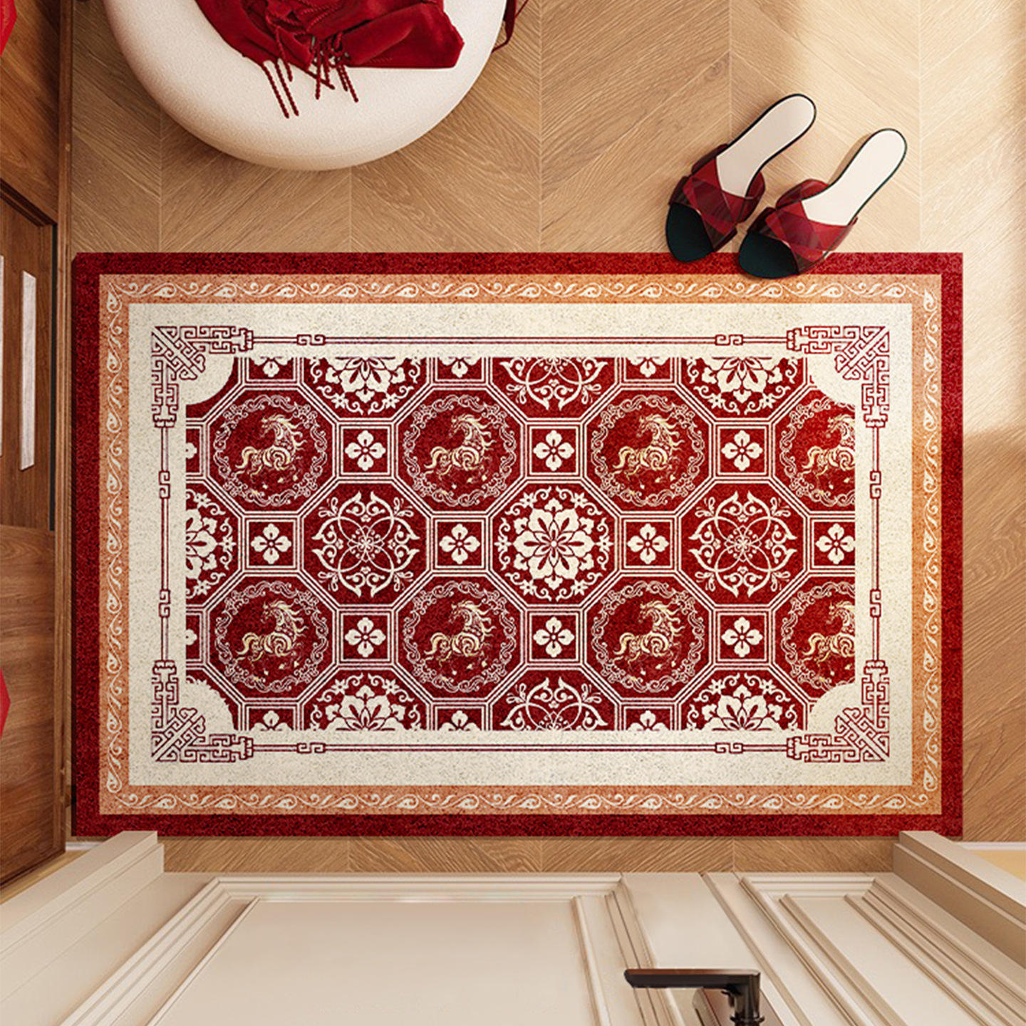 อานทองและผ้าไหมลายดอกไม้