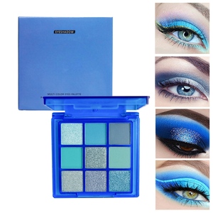 Palette de fards à paupières 9 couleurs effet peau mate, scintillante et pailletée, waterproof, hautement pigmentée pour maquillage de scène et de soirée - Product Image 6