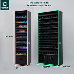 Beveiligde afgesloten sigaretten displayrek, tabak displayrek, sigaretten display met LED-lichtbox voor tabakswinkel - Product Image 2