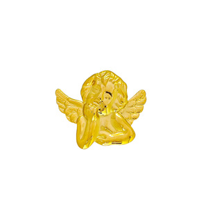 Broche créative style européen et américain, motif petit ange et tournesol, minimaliste, polie, couleur bonbon, plissée, aigle en acier inoxydable - Product Image 1