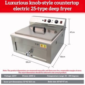 เครื่องทอดไฟ<span class=keywords><strong>ฟ</strong></span>้า<span class=keywords><strong>ขาย</strong></span>ดี สำหรับ<span class=keywords><strong>เฟ</strong></span><span class=keywords><strong>รน</strong></span>ช์<span class=keywords><strong>ฟ</strong></span><span class=keywords><strong>ราย</strong></span>ส์และไก่<span class=keywords><strong>ทอด</strong></span> สแตนเลส 6 กิโลวัตต์ 220 โวลต์ 380 โวลต์ อุปกรณ์จัดเลี้ยง - Product Image 4