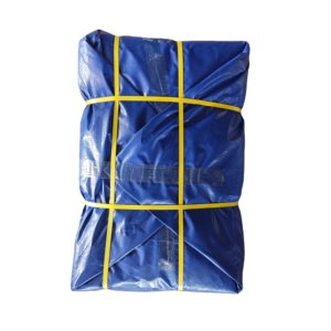 Bâche bleu foncé 180GSM-300GSM, revêtement anti-UV, PE Leno, bâche pour échafaudage - Product Image 1