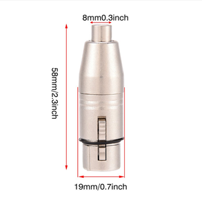 <span class=keywords><strong>Adaptateur</strong></span> de connecteur de Microphone Audio <span class=keywords><strong>XLR</strong></span> femelle à <span class=keywords><strong>RCA</strong></span> femelle à 3 broches - Product Image 6