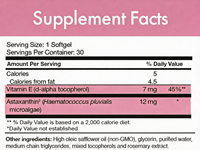 Gélules d'astaxanthine OEM 12 mg, 30 unités, végétaliennes, sans allergènes, complément alimentaire, marque privée, faible MOQ