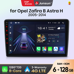 JUnsun <span class=keywords><strong>Autoradio</strong></span> pour <span class=keywords><strong>Opel</strong></span> <span class=keywords><strong>Zafira</strong></span> <span class=keywords><strong>B</strong></span> Astra H Navigation GPS CarPlay Lecteur DVD pour <span class=keywords><strong>Opel</strong></span> <span class=keywords><strong>Zafira</strong></span> <span class=keywords><strong>B</strong></span> Astra H 2005-2014 Unité Principale - Product Image 1