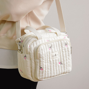 <span class=keywords><strong>Sac</strong></span> à dos de maternité multifonctionnel matelassé écologique en polyester brodé pour bébé nouveau-né – Grande Vente - Product Image 5