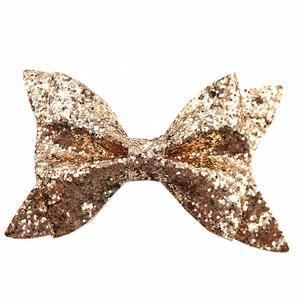 Pinzas para el Cabello de Bebé con Lentejuelas Brillantes de 4 Pulgadas, Color Degradado, Lazos para Niños de Alta Calidad, Accesorios para el Cabello para Fiestas - Product Image 3