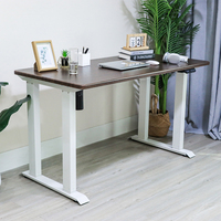 Table extra large à 4 pieds, tables assis-debout à double moteur, cadre de bureau électrique réglable en hauteur pour poste de travail ajustable