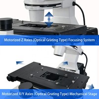 Fluorescence Digital Microscope Automatic Calibration Angled Viewing Fitting Precision Biological Research Tool Lab