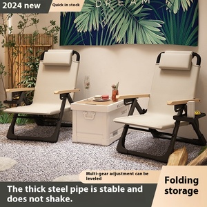 Kermit Four <strong>Adjustable</strong> Aluminum Outdoor Leisure Chaise Lounge Beach <strong>Chairs</strong> Portable <strong>Folding</strong> Barbecue Metal Furniture - Product Image 5