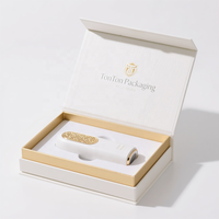 Boîte magnétique personnalisée et boîte cadeau blanche pour appareil de beauté, structure en papier antichoc