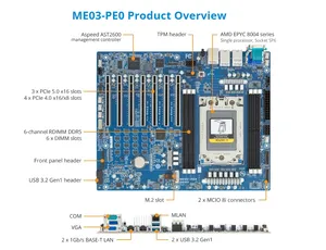 Procesador AMD EPYC de 8534P 8434P 8324P 8224P 8124P 8024P 32GB de <span class=keywords><strong>RAM</strong></span>, 1 GB de <span class=keywords><strong>RAM</strong></span>, 2 unidades - Product Image 3