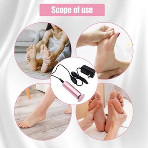 Appareil électrique portable pour éliminer les callosités des pieds, machine de pédicure avec 60 disques de papier abrasif, vitesse réglable, outil d'élimination des peaux mortes - Product Image 5