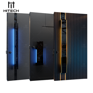 HiTech-US ประตูทางเข้าอลูมิเนียมหล่อสุดหรู, ประตูหน้าประตูบ้านพร้อมระบบรักษาความปลอดภัยประตูทางเข้าภายนอกฝรั่งเศส - Product Image 2