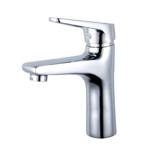 Grifo de Lavabo Monomando de un Solo Orificio, Montado en el Tapa del Lavabo, Moderno, de Latón, para Baño - Product Image 5