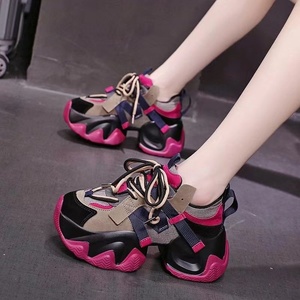 Chaussures tendance pour femmes Torre, collection printemps 2024, baskets décontractées confortables <span class=keywords><strong>à</strong></span> semelle épaisse, lacets, style chunky - Product Image 6
