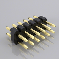 Connecteur mâle Hctl en laiton pour carte PCB, pas de 2,54 mm, 2x6 broches, 12V, pour PCB PZ254-2-12-Z