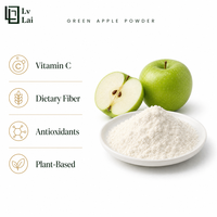 Natuurlijk groen appelpoeder, fruit-sappoeder, gebruikt voor dranken, voedselbereiding, melkthee en milkshakes.