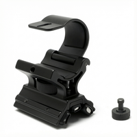 Support de montage magnétique tactique de 1 pouce à dégagement rapide pour lampe torche avec barre magnétique réglable