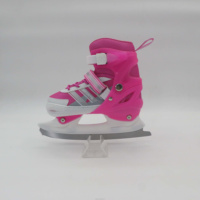 Patins à glace réglables de niveau professionnel rose cool patins à roues alignées de vitesse roues de patin à roulettes pour une utilisation en extérieur