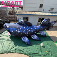 Décoration de scène : Poisson gonflable réaliste pour événements