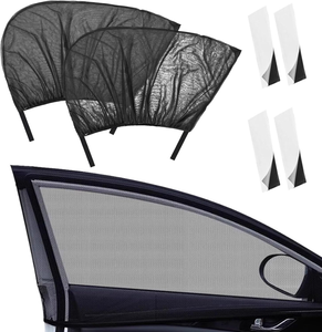 Hiện đại xe cửa sổ dù để che nắng với móc và vòng đen Polyester côn trùng màn hình lưới có thể giặt và thân thiện với môi muỗi Net - Product Image 3