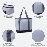 Nouveau design 2026 – Sac isotherme fourre-tout en polyester avec compartiment à glace et fermeture éclair pour femmes et hommes