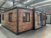 Maison préfabriquée extensible en conteneur de 20 pieds, 30 pieds, 40 pieds, structure en acier, bâtiment préfabriqué, maison mobile, maison modulaire