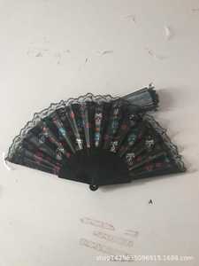 نسيج قماش دانتيل بنمط جمجمة حيوان هلال مروحة شبكة كروشيه من نسيج الملابس - Product Image 2