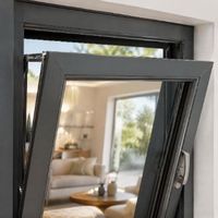 Ventana Abatible de Aluminio con Rotura de Puente Térmico INNAI CE, Triple Acristalamiento, Apertura Interior