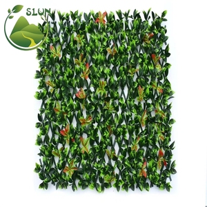 Gras Teppich zum Fechten Künstliche Outdoor Künstliche Efeu Hecke Grün Blatt Zaun Pfanne 50x200cm Zaun - Product Image 4