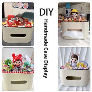 Haut <span class=keywords><strong>de</strong></span> gamme moderne bureau Table basse en cuir boîte à mouchoirs lumière luxe ménage multi-fonctionnel stockage pour salon ovale - Product Image 4