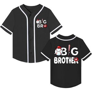 Camiseta de béisbol Big Brother para niños pequeños, ropa deportiva transpirable para todas las estaciones - Product Image 1