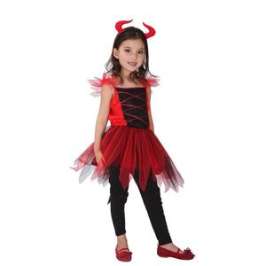 Costume de sorcière pour filles, déguisement d'Halloween pour enfants, costume de Maléfique avec cornes, 4ourcostumes - Product Image 1