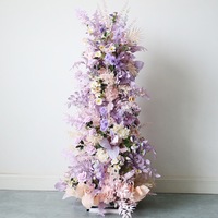 Décor d'arche de mariage en fleurs artificielles en soie de haute qualité, fait main par NINI - Couleur personnalisée, vente en gros