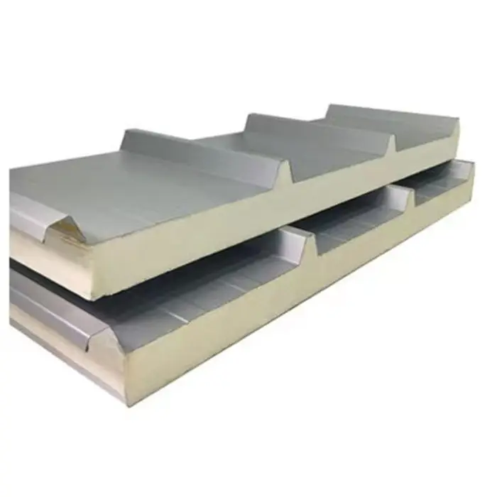 High Density Polyurethane PIR/PU/PUR Sandwich wall roofing panels Insulated Fireproof Laminated Sandwich roof and wall panels