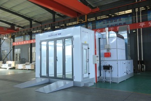 Cabine de peinture automobile Longxiang LX2S haute efficacité, système de chauffage diesel homologué CE, filtres haute performance, éclairage <span class=keywords><strong>LED</strong></span>, garantie 1 an - Product Image 4