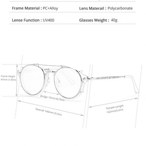 LMA KD1813 Gafas de Sol Redondas Personalizadas para Mujer, Negras, Retro, Metálicas, de Lujo, con Protección UV400, de Alta Calidad, para Hombre, 2024 - Product Image 6