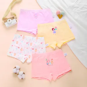  Conjunto de roupa íntima respirável popular por atacado para bebês meninas estilo boxer confortável