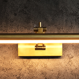 Lampe murale LED en laiton doré pour tableau, 70 cm de long, métal et acrylique, 120 V, non dimmable, pour peinture, œuvre d'art, galerie, décoration intérieure - Product Image 6