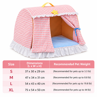 Lit-tente douillet pour chats et petits chiens, maisonnette intérieure pour chats, coussin moelleux, grotte de couchage, vente en gros OEM