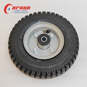 Roues en caoutchouc gonflables lourdes de 8 pouces Roulettes de plaque OEM personnalisables