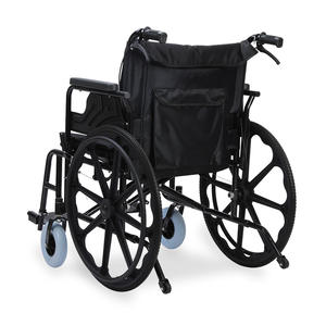 折りたたみ式車椅子軽量ポータブルスチール車椅子手動車椅子障害者用 - Product Image 2