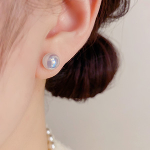 Resoul Set de Aretes de Perlas, Pendientes de <span class=keywords><strong>Moda</strong></span>, Aretes Elegantes para Mujer, Juego de 3 Aretes de Latón - Product Image 4