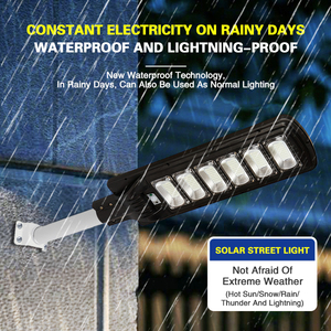 <span class=keywords><strong>Lampe</strong></span> de rue solaire LED tout-en-un de haute qualité, étanche, avec capteur de mouvement pour extérieur et jardin - Product Image 5