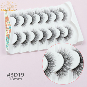 <span class=keywords><strong>ขนตา</strong></span>ปลอม Abestyou 3D แบบขนมิงค์ธรรมชาติ นุ่ม ใช้ซ้ำได้ ทรงแคทอาย แบบเส้นสั้นไขว้ ขนาด 10 มม. คละแบบ 7 คู่ - Product Image 6